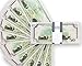 Realistic Double Sided Prop Money - Set of 100 $50 Dollar Bill Total $5,000 with Black Currency Strap - Full Print Paper Cash for Movie, TV, Videos, Pranks, Advertising & Novelty, 6.25 x 2.5 inches