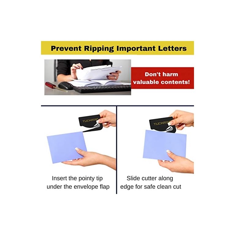 Letter Opener Envelope Slitter Mail Opener for Women, Men, Office