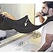 Bathroom Sink Apron bathroom apron - Man Bathroom Beard Care Trimmer Hair Shave Apron Gown Robe Sink Styles Tool Bathroom Apron Waterproof Floral Bib Cloth - Bathroom Beard Apron (Black)