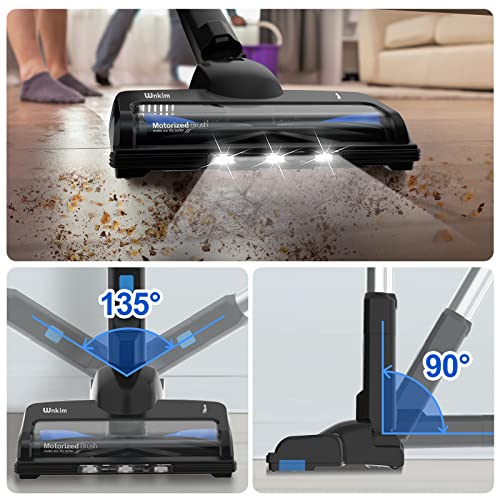 Cordless Vacuum Cleaner, 23Kpa 200W Brushless Stick Vacuum with 3 Suction Mode, Up to 40 Mins