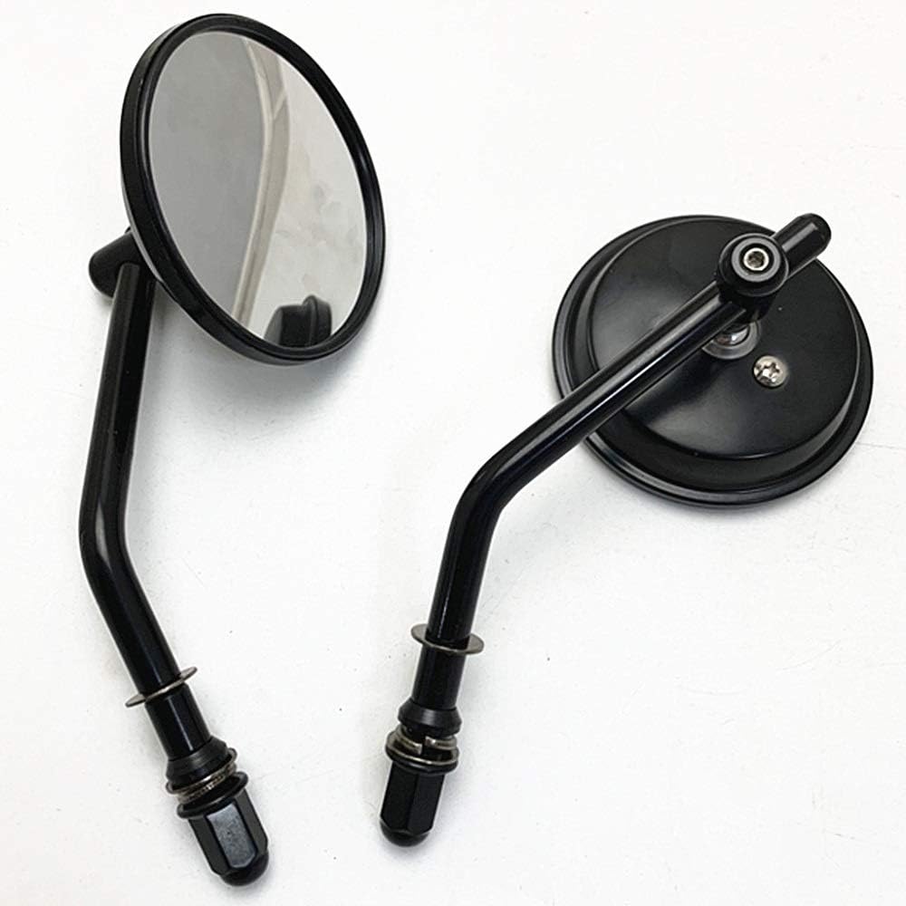 EBro Classic Black Motorcycle Mirrors 8mm/10mm Thread Rear