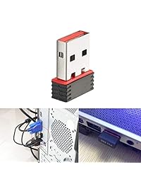 Zibo Mini USB WiFi adaptador inalámbrico, 150 Mbps, compatible con Windows XP, Vista, 7, 8 y Linux
