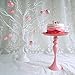 VILAVITA Cake Stands 3-Set Round Cupcake Stands with Simple Design, Dessert Cake Stand, Pink