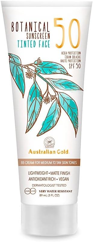 Australian Gold Botanical Tinted Face Cream SPF 50 Medium/Tan 88 ml