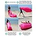 Inflatable Lounger and Indoor Outdoor Sofa: Lazybag Air Lounge Chair with Built-In Headrest | Banana Sleeping Bag, Hammock, Pool Float, Portable Camp Seat, Lazy Hangout Couch Bed (Blue)