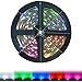 HitLights Weatherproof LED Light Strip - RGB Multicolor SMD 5050 - 150 LEDs, 16.4 Ft Roll - 12V DC - 109 Lumens / 1.7 Watts per Foot - IP-65 - Adhesive Backed for Easy Installation - Color Changing LED Tape Light