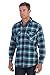 Gioberti Men's Flannel Shirt, Teal, Size Medium