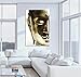 Golden Buddha Head Print on Canvas Wall Art Faith 20