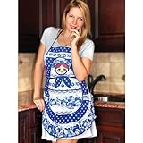Apron 'Matryoshka Gzhel'