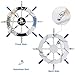 WINOMO 18-Inch Wheel Wall Decor Nautical Decor Nautical Boat Steering Wheel