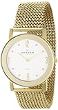 Skagen Women's 39LGG1 Steel Gold Stretch Mesh Watch