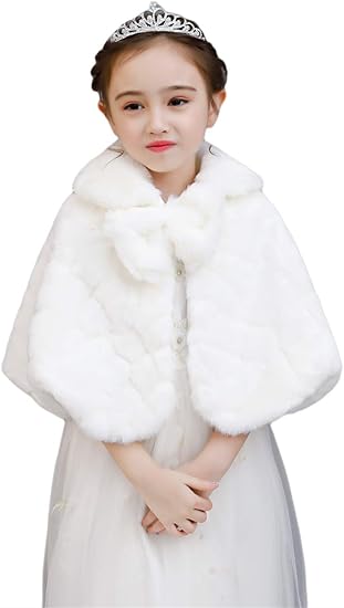 girls fur shawl