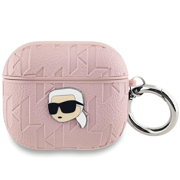 CG Mobile Karl Lagerfeld KLA3PGKIPP Case for AirPods 3 Pink Monogram Karl Head