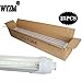 R17D 4FT LED Tube Light,5500K White Color,20W F48T12/CW/HO Straight T12 Fluorescent for Vending Cooler Freezer Replacement Bulb (4-Pack 5500k)