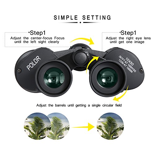 10x50 Binoculars for Adults, Clear Binocular for Bird watching Stargazing Hunting Sightseeing Stargazing Climbing Traveling Outdoor Sport Game Concerts