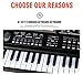 61 Key Keyboard Piano For Kids,Children Portable Electric Organ,Music Electronic Keyboards Piano Educational Toy For Boy Girls (black)