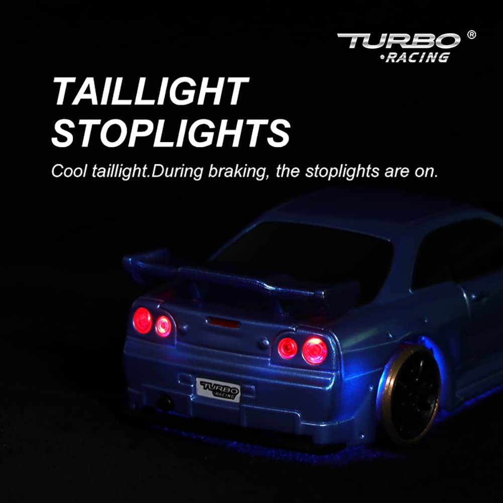 Mua FLYCOLOR Turbo Racing 1:76 Scale Drift RC Car with Gyro Mini Full ...