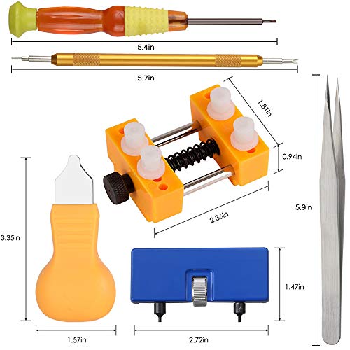Vastar Watch Opening Tool - Watch Opener, Watch Battery Replacement Tool Kit, Watch Repair Tool Kit with User Manual