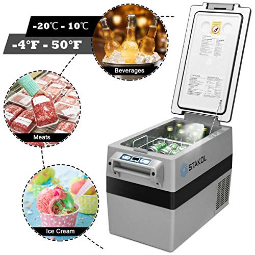 3 COSTWAY+Freezer+Compressor+Refrigerator+Portable
