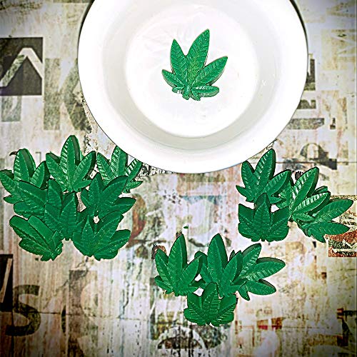 Fewo 2 Pack Marijuana Leaf Chocolate Candy Molds Maple Leaf Silicone Molds for Edible Jello Gummy Butter Fat Bomb Baking Cake Cookie Brownies Making Mini Soap Crayon Melts