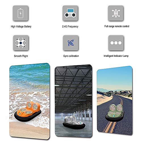 Goolsky Mirarobot GV160 RC Boat LED EPP 2.4G High Speed Ground Effect Amphibious Anti-Crashed Vehicle Hovercraft