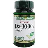 Nature's Bounty Vitamin D3 1000 IU Immune Health, 120 Softgels ( Pack of 1 )