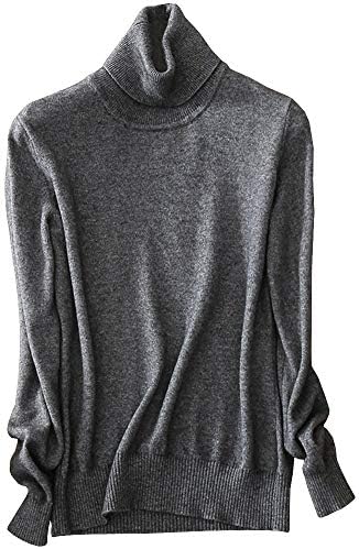 LATUD Womens' Cashmere Turtleneck Knit Sweater
