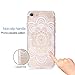 iPhone 7 Case, FiveBox 3-Pack Ultra Thin [Shockproof] Silicone TPU Gel Clear Case, Henna White Floral Paisley Flower Mandala Flowers Pattern Hard Back Protective Bumper Case for iPhone 7 (2016)