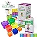 Portion Control Containers 7 Pieces Multi-Colored with BONUS GUIDE Planner & Recipes eBook - Comparable to 21 Day Fix - Diet & Weight Loss - Premium Quality