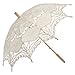 Remedios(16 colors) Lace Parasol Umbrella for Wedding Bridal Decoration Ivory