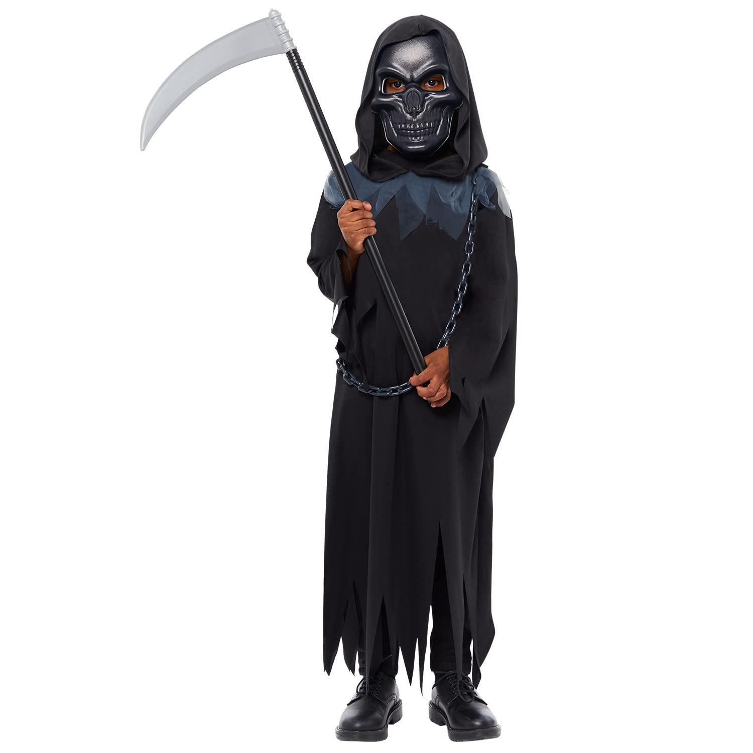 Amscan 9917950 - Boys Halloween Grim Reaper Fancy Dress Costume Age: 4-6 Years