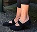 Nufoot Futsole Women's Soft-Sided Shoes for Indoors/Outdoors, Foldable & Flexible Footwear for Sport, Exercise, Yoga or Travel, Dance Shoes, Black, X-Large