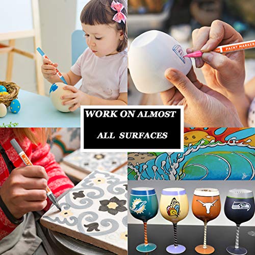 6 Acrylic+Painting+Markers+Ceramic+Quick+Dry