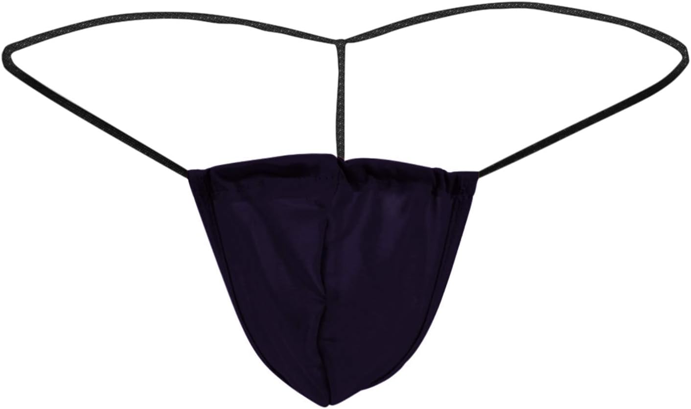 Lisli Men's Sexy Lingerie Underwear G-String Thongs Bulge Pouch T-Back Underpants