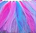 Solid Colors Tulle Rolls Spool - Three Spools of Tulle Fabric on 3 Beautiful Colors Turquoise, Pink and Purple - 25-Yard Each