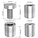LuckIn Sign Standoffs Stainless Steel, 3/4