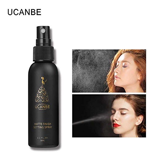 Fashionwu Long Lasting Women Portable Makeup Setting Spray Refreshing Moisturizing Matte Foundation Fixer for Finishing Setting 50ml