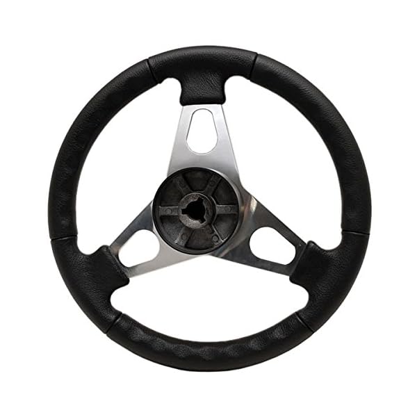 Sea-Ray-14-Inch-Black-Silver-Cherrywood-Boat-Steering-Wheel Sea-Ray-14-Inch-Black-Silver-Cherrywood-Boat-Steering-Wheel