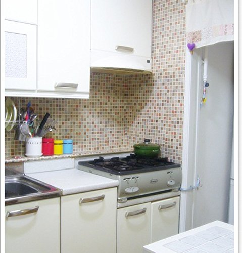 Multi Color Tile Mosaic Pattern Contact Paper Selfadhesive Peelstick Vinyl Wallpaper Bathroom 