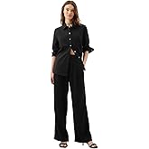 Gap Womens High Rise Linen Wide Leg Pant