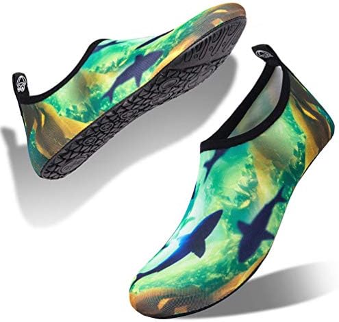 LANSEYAOJI Women's Barefoot Quick-Dry Water Shoes Men's Kid's Aqua Swimming Socks Unisex for Beach Surf Snorkel Diving Yoga