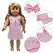 ZITA ELEMENT 5 Sets Baby Alive Doll Clothes with 2 Underpants & 2 Headbands for 14-16 Inch Dolls & American 18