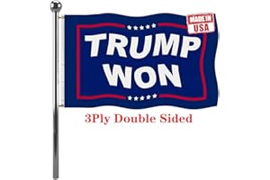 Jayus 3Ply 200D Donald Trump For President 2024 Flag 3x5 Outdoor- Double Sided Trump Won 2024 Flags Banner with 2 Brass Grommets