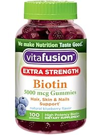 Vitafusion Extra Strength Biotin Gummies, 100 Count