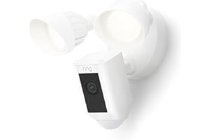 Ring Floodlight Cam Wired Plus with motion-activated 1080p HD video, White (2021 release)