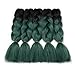 VCKOVCKO Ombre Jumbo Braiding Hair Extension Synthetic Fiber for Twist Braiding Hair, Jumbo Box Braiding Hair 24