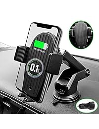Soporte inalámbrico para cargador de automóvil, Auto Sujeción 7.5W   10W Carga rápida Soporte para teléfono para automóvil Qi Air Vent Dash Board Parabrisas Compatible iPhone X   Xs   Xs Max   XR   8 8 Plus, Samsung Galaxy S10   S10 +   S9   S9 +   S8   S