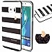 Galaxy S6 Edge Plus case, Hybrid Fancy Colorful Pattern Hard Bumper Case Fit for Samsung Galaxy S6 Edge Plus (white and black)
