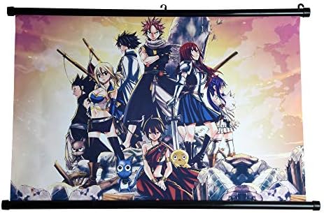 Fairy Tail Fabric Wallscroll Anime Gift Poster (All Characters, 60x40cm)