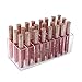 MORDOA Lip Gloss Holder Organizer, 24 Spaces Clear Acrylic Makeup Organizer Lipgloss Display Case Box